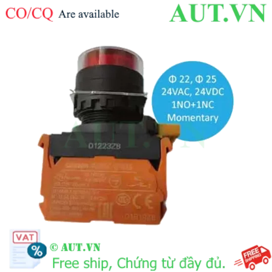 Ảnh của Công tắc nút nhấn Omron A22NL-BGM-TRA-G102-RC