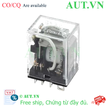 Ảnh của Rơ le trung gian Omron LY2-C DC24 (8 Chân, 10A, 24VDC) - Chính hãng, Bền bỉ, Chuẩn công nghiệp