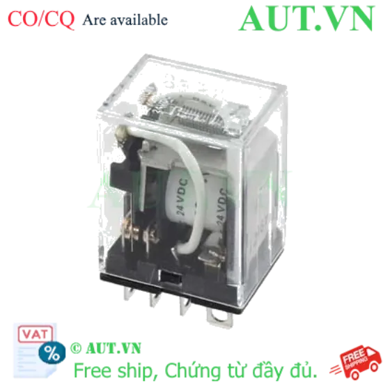 Ảnh của Rơ le trung gian Omron LY2-C DC24 - 8 Chân, 10A, 24VDC Chính Hãng AUT VN