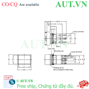 Ảnh của Công tắc nút nhấn Omron A165-JBM-2