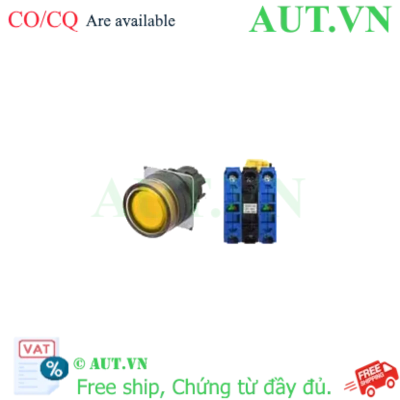 Ảnh của Công tắc nút nhấn Omron A22NL-BGM-TYA-G101-YC