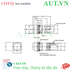 Ảnh của Công tắc nút nhấn Omron A16-TWA-2