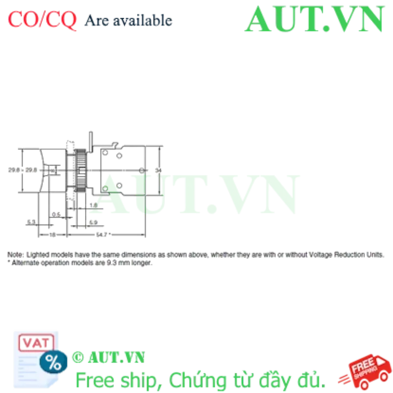 Ảnh của Công tắc nút nhấn Omron A22-DB-01M