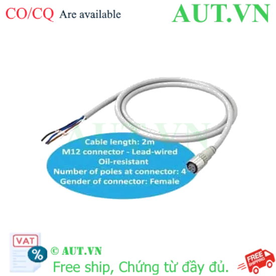 Ảnh của Cable cho cảm biến Omron XS5F-D421-C80-F