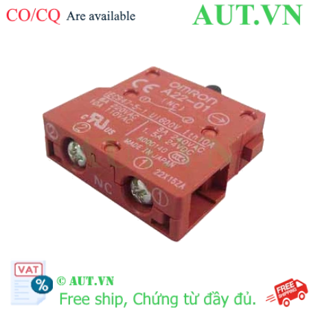 Ảnh của Khối Tiếp Điểm Omron A22-01S (1NC) - Chính Hãng, Chân Vít Chống Rung, Độ Bền Công Nghiệp | AUT VN