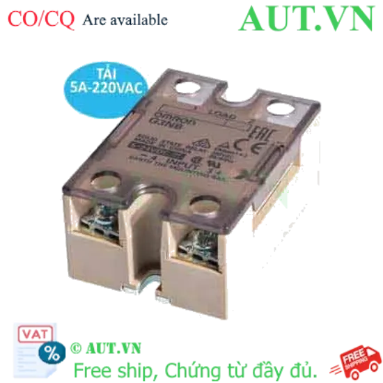 Ảnh của Relay Bán Dẫn Omron G3NB-205B-1 DC5-24 | 5A, Zero-Cross, Chống Nhiễu - AUT VN