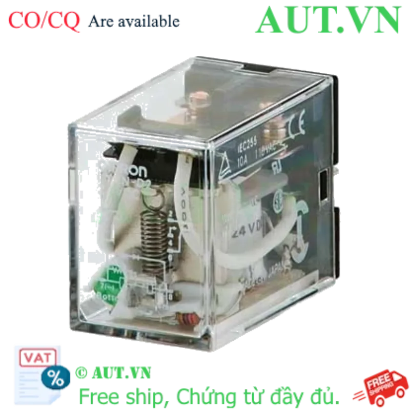 Ảnh của Rơ Le Trung Gian Omron LY2N-D2 DC24V | 8 Chân, 10A, Tích Hợp Diode Chống Xung PLC