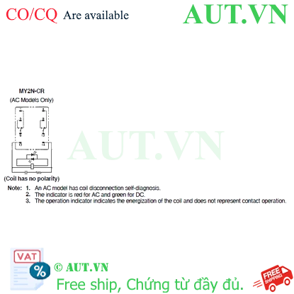 Ảnh của Rơ le trung gian Omron MY2N-CR AC110/120