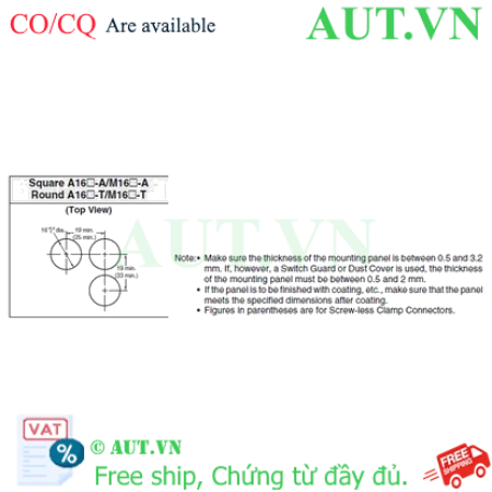 Ảnh của Công tắc nút nhấn Omron A165L-AYM-12D-1