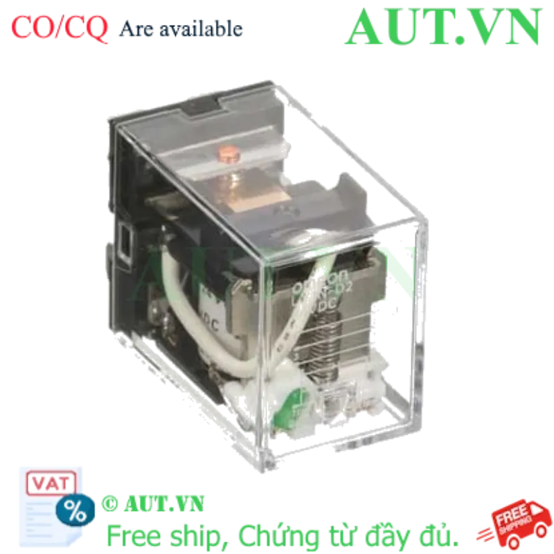 Ảnh của Rơ le trung gian Omron LY1N-D2 DC24 - 8 Chân, 15A, 24VDC có Đèn LED
