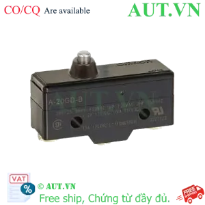 Ảnh của Công tắc hành trình Omron A-20GD-B | 20A 250VAC, SPDT, Chốt nhấn Pin Plunger