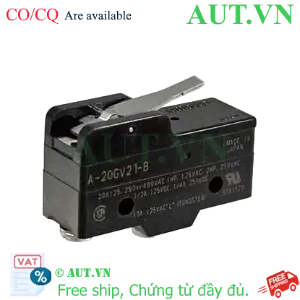 Ảnh của Công tắc hành trình Omron A-20GV21-B | 20A 250VAC, Cần gạt Hinge Lever, SPDT