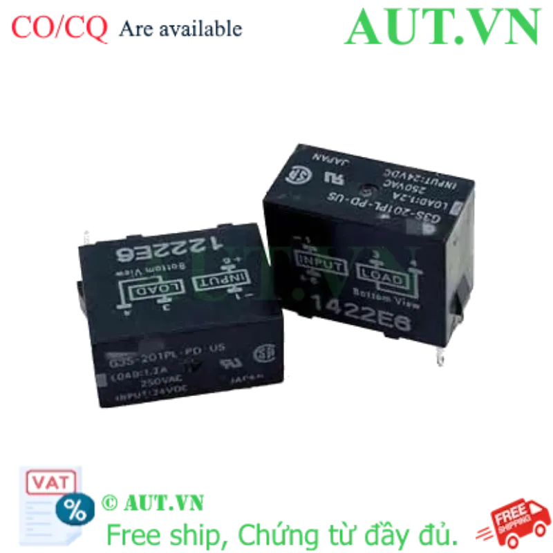 Ảnh của Relay Bán Dẫn Omron G3S-201PL-PD-US DC24 | 1.2A, Gắn PCB, Đóng Ngắt Siêu Tốc