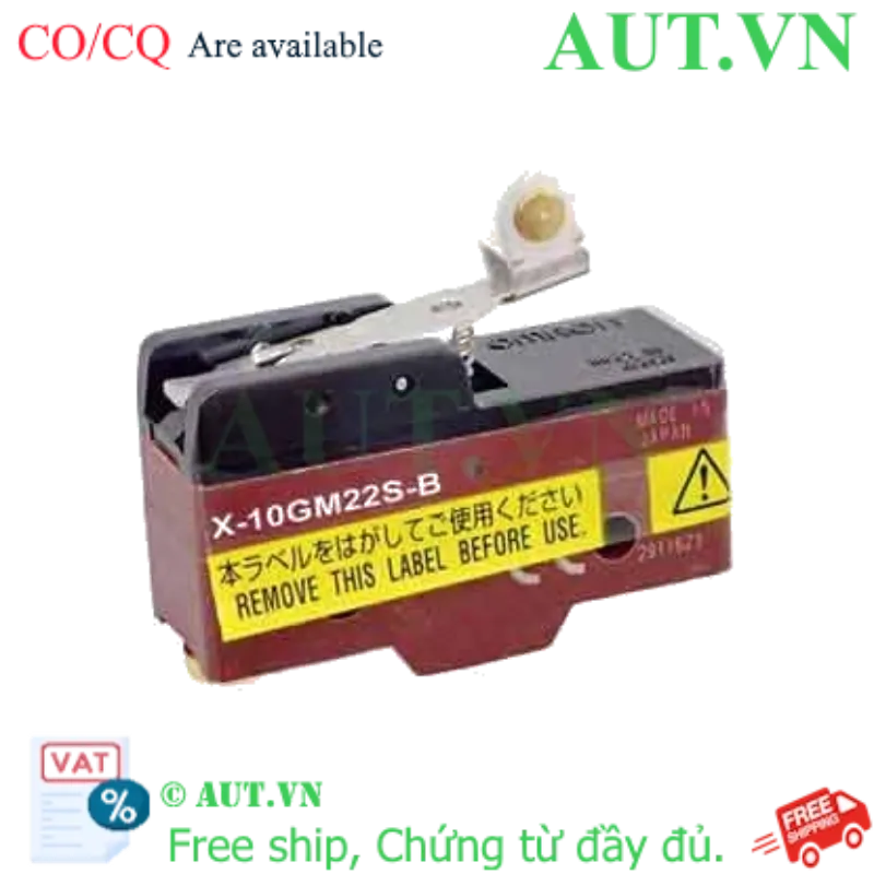 Ảnh của Công tắc hành trình Omron X-10GM22S-B | SPDT 10A, Cần gạt con lăn ngược, Chính hãng AUT VN