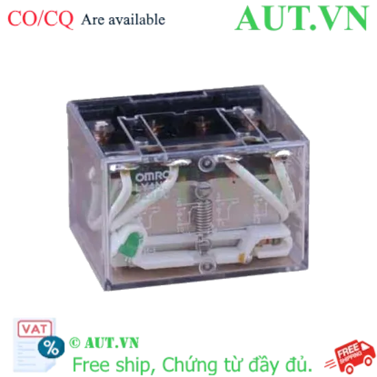Ảnh của Rơ Le Trung Gian Omron LY4N-D2 DC24V: 14 Chân, 4PDT 10A, Bảo Vệ PLC Tuyệt Đối | AUT VN