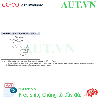 Ảnh của Công tắc nút nhấn Omron A165S-A2A-1