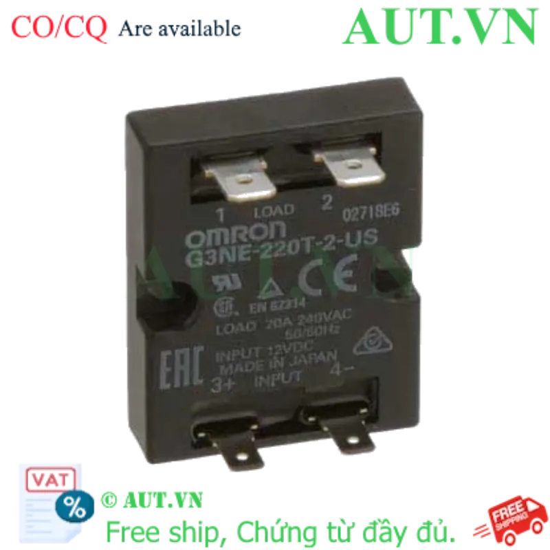 Ảnh của Relay bán dẫn Omron G3NE-220T-2-US DC12