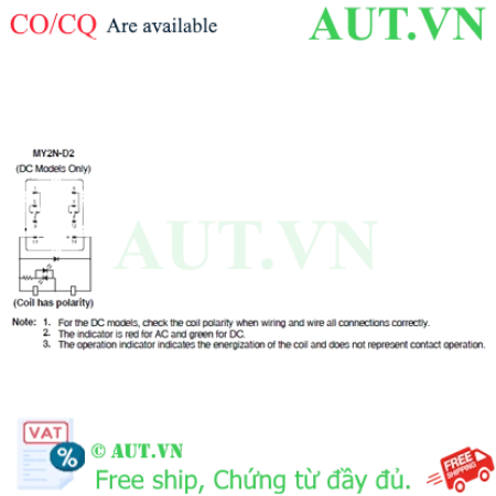 Ảnh của Rơ le trung gian Omron MY2N-D2 DC12