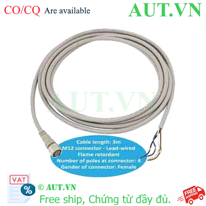 Ảnh của Cable cho cảm biến Omron XS5F-D421-E80-F