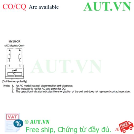 Ảnh của Rơ le trung gian Omron MY2N-CR AC200/220
