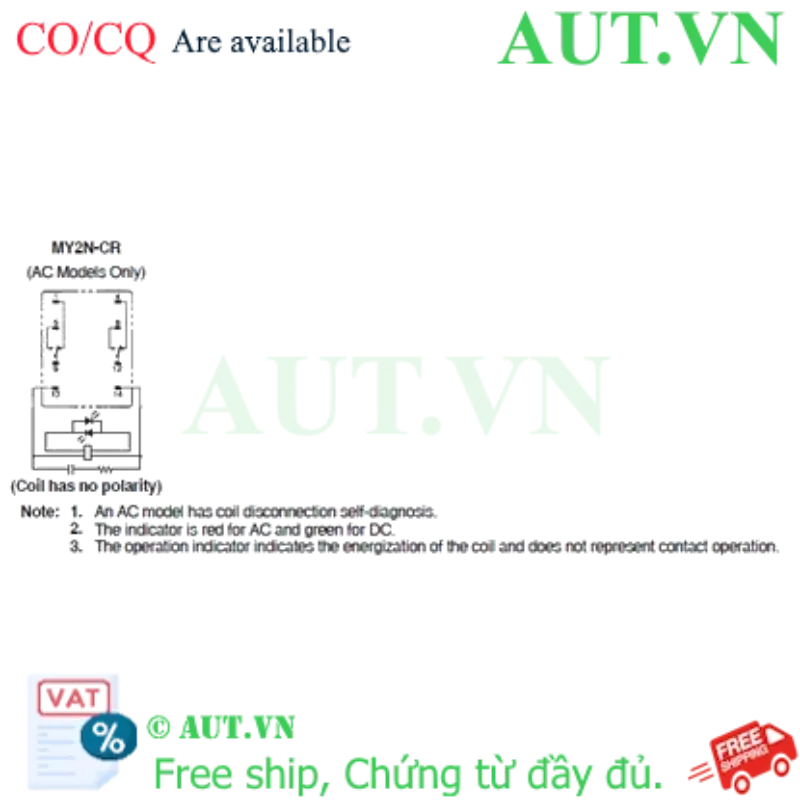 Ảnh của Rơ le trung gian Omron MY2N-CR AC200/220