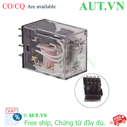 Ảnh của Rơ le trung gian Omron MY4ZN-CR AC110/120