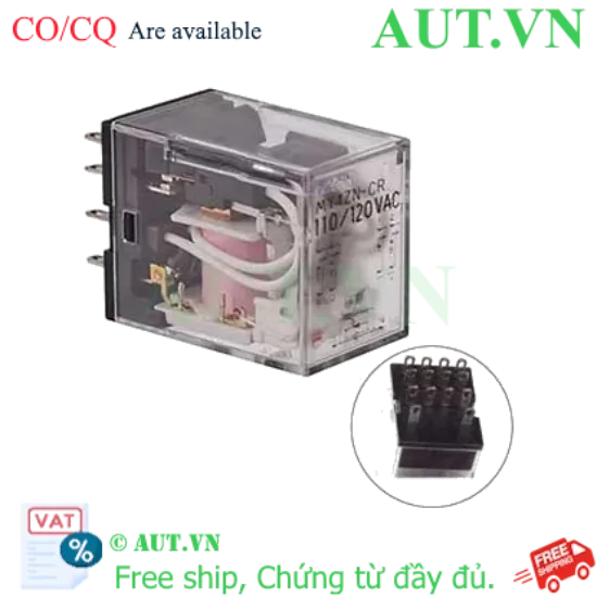 Ảnh của Rơ le trung gian Omron MY4ZN-CR AC110/120