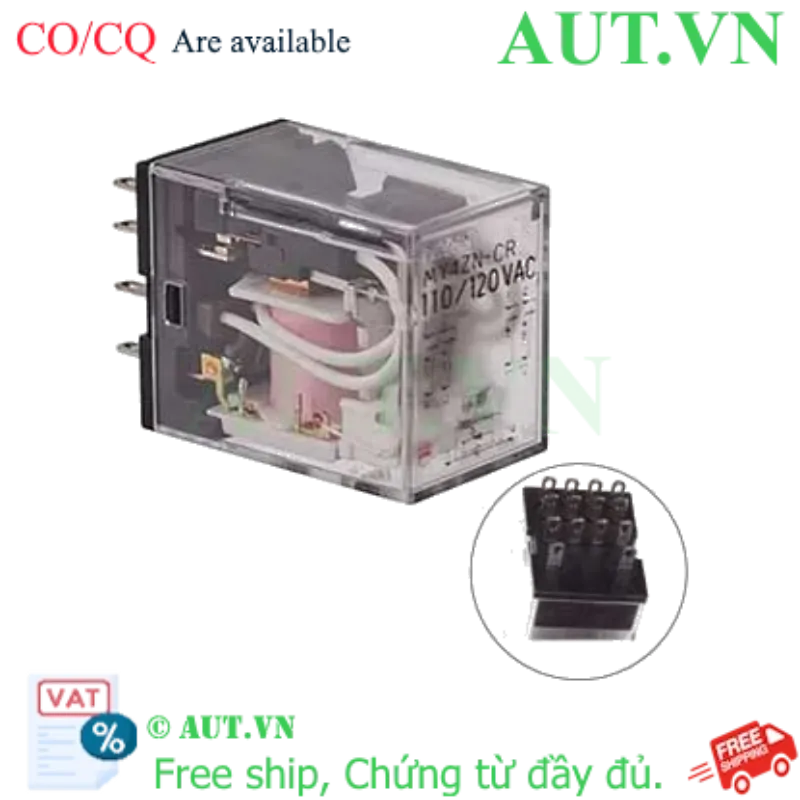 Ảnh của Rơ le trung gian Omron MY4ZN-CR AC110/120