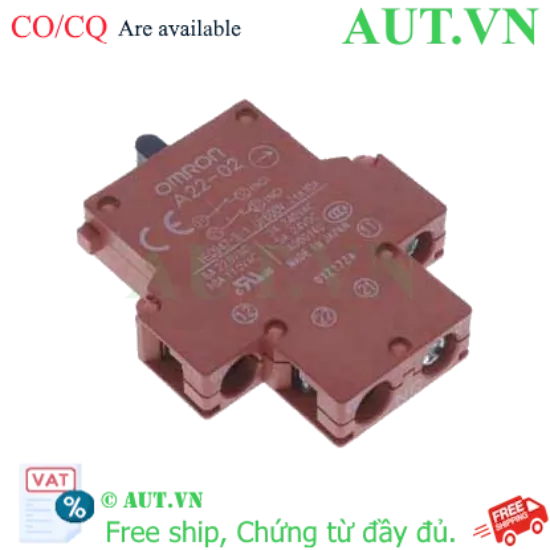 Ảnh của Khối Tiếp Điểm Omron A22-02S (2NC) - Chịu Tải 10A, Lắp Đặt Nhanh, Chính Hãng AUT VN