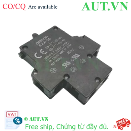Ảnh của Khối Tiếp Điểm Omron A22-20S (2NO): Chịu Tải 10A, Độ Bền Cao, Chính Hãng AUT VN