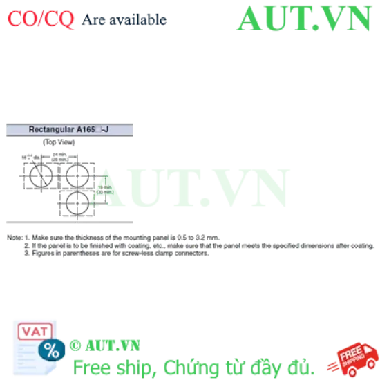 Ảnh của Công tắc nút nhấn Omron A165S-J2M-1