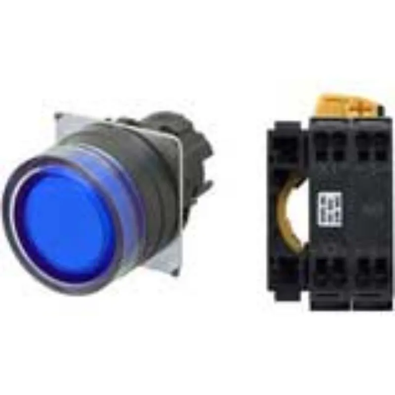 Ảnh của Nút Nhấn Có Đèn Omron A22NL-BGA-TAA-P100-AC | 1NO, Nhấn Giữ, Xanh Blue
