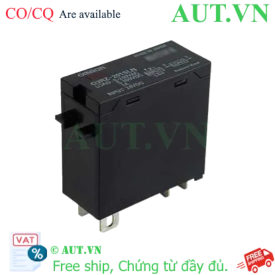 Ảnh của Relay Bán Dẫn Omron G3RZ-201SLN DC24 - 1A, 24VDC, Lắp Thanh Ray DIN Chính Hãng AUT VN