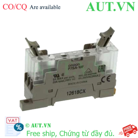 Ảnh của Đế Rơ Le Omron P7SA-10F Chính Hãng - 10 Chân, 6A, Lắp Thanh Ray DIN