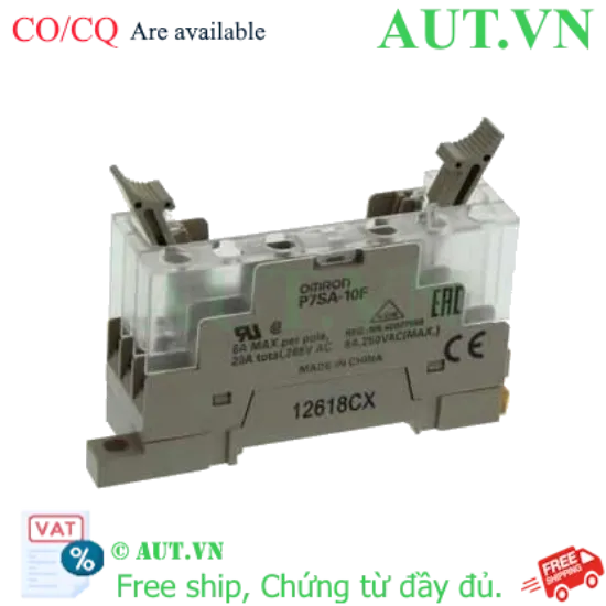 Ảnh của Đế Rơ Le Omron P7SA-10F Chính Hãng - 10 Chân, 6A, Lắp Thanh Ray DIN | AUT VN