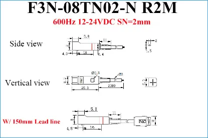 Ảnh của Cảm biến tiệm cận F&C Sensor F3N-08TN02-N R2M