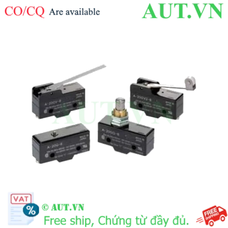 Ảnh của Công tắc hành trình Omron A-20GQ21-B | Pít-tông Con lăn chéo | Tải 20A