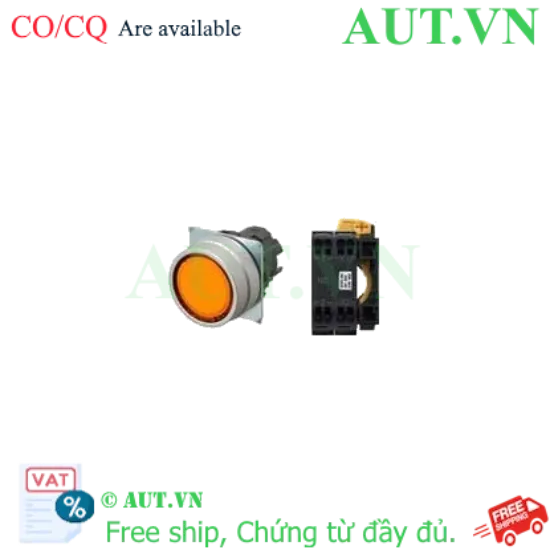 Ảnh của Công tắc nút nhấn Omron A22NL-MNA-TOA-P002-OC - Đèn LED Cam, 1NC, Chống nước IP66