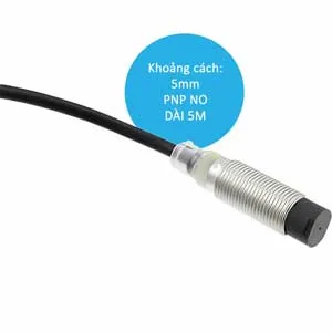 Ảnh của Cảm Biến Tiệm Cận Omron E2B-M12KN05-WP-B1 | M12, 5mm, PNP NO | IP67 Siêu Bền