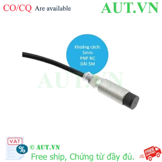 Ảnh của Cảm Biến Tiệm Cận Omron E2B-M12KN05-WP-B2: PNP NC, Thân M12, Phát Hiện 5mm - Chính Hãng, IP67 | AUT VN