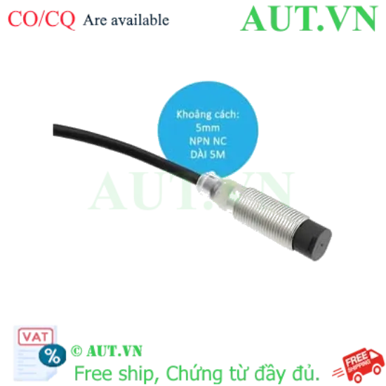 Ảnh của Cảm biến tiệm cận Omron E2B-M12KN05-WP-C2: Thân M12, NPN NC, Phát hiện 5mm - Chính hãng AUT VN