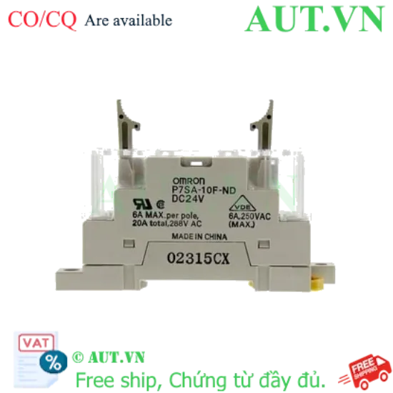 Ảnh của Đế Rơ Le Omron P7SA-10F-ND DC24 - 10 Chân, 6A, Lắp Ray DIN Chính Hãng