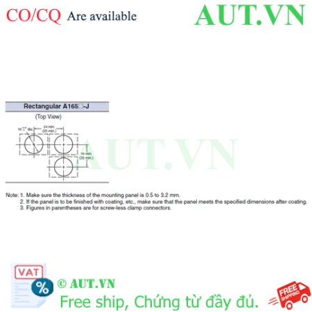 Ảnh của Công tắc nút nhấn Omron A165W-J2MR-24D-1