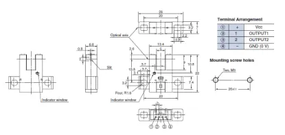 Ảnh của Cảm biến quang điện siêu nhỏ  Omron EE-SX970-C1