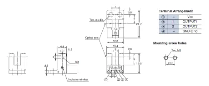 Ảnh của Cảm biến quang điện siêu nhỏ  Omron EE-SX974-C1