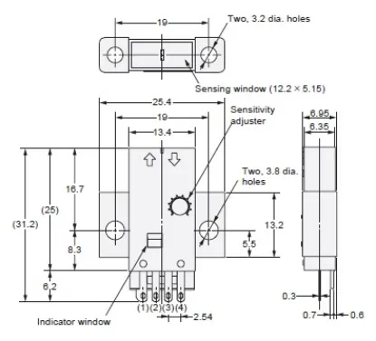 Ảnh của Cảm biến quang điện siêu nhỏ  Omron EE-SY672