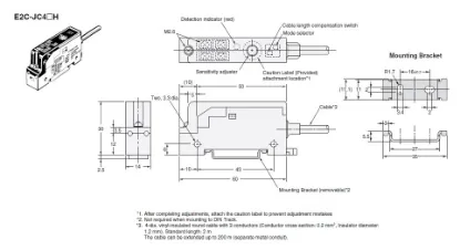 Ảnh của Cảm biến tiệm cận  Omron E2C-JC4EH 2M