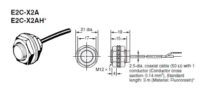 Ảnh của Cảm biến tiệm cận  Omron E2C-X2A 5M