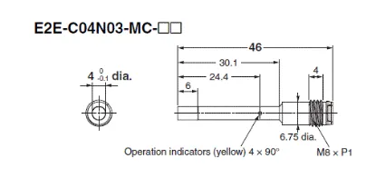 Ảnh của Cảm biến tiệm cận  Omron E2E-C04N03-MC-C1