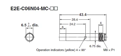 Ảnh của Cảm biến tiệm cận  Omron E2E-C06N04-MC-C1